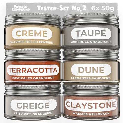 KERACRAFT Powder Compound Tester-Set No. 2-6x50g für buntes Gießpulver zum Selbermachen KERACRAFT Powder Compound Tester-Set No. 2-6x50g für buntes Gießpulver zum Selbermachen von KERACRAFT