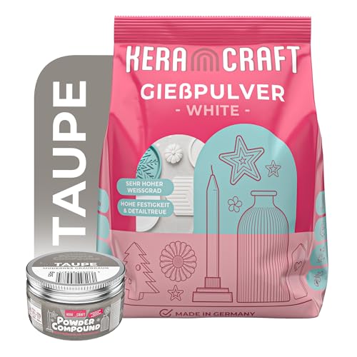 Keracraft Gießpulver 4,5kg inkl. 50g Powder Compound Taupe - Farbiges Gießpulver zum Selbermachen Keracraft Gießpulver 4,5kg inkl. 50g Powder Compound Taupe - Farbiges Gießpulver zum Selbermachen von KERACRAFT