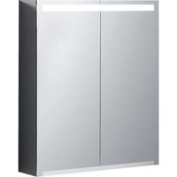 Geberit Option Spiegelschrank mit Beleuchtung, zwei Türen, Breite 60 cm, 500582001 - 500.582.00.1 von KERAMAG