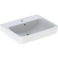 Geberit Renova Plan, Waschtisch, 60x48 cm, 1 Hahnloch, mit Überlauf, 501636, Farbe: Weiß - 501.636.00.1 von KERAMAG