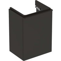 Geberit Smyle Square Handwaschbecken Unterschrank, 500350, 442x617x356mm, mit 1 Tür, rechtsöffnend, Farbe: Lava / lackiert matt - 500.350.JK.1 von KERAMAG