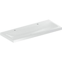 Geberit iCon Light Waschtisch, 120 cm x 48 cm, mit 2 Hahnlöcher, von KERAMAG