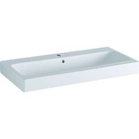 Geberit iCon Waschtisch 90x48,5cm weiß, 124090, Farbe: Weiß, mit KeraTect - 124090600 von KERAMAG