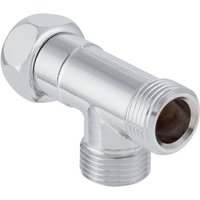 Geberit AquaClean T-Stück mit Außengewinde, hochglanz-verchromt, von KERAMAG