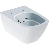 Keramag Smyle Square Tiefspül-WC, spülrandlos, wandhängend, 4,5/6l, geschlossene Form, Farbe: Weiß, mit KeraTect - 500.208.01.8 von KERAMAG