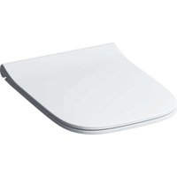 Geberit - Smyle Square WC-Sitz 500688011 weiss, mit Absenkautomatik, Scharniere chrom von Geberit