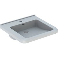 Keramag - Renova Nr. 1 Comfort Waschtisch, unterfahrbar, 550x525 mm, mit Hahnloch, mit Überlauf, weiss, 128555, Farbe: Weiß - 128555000 von KERAMAG