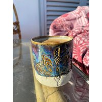Aurora Borealis Tasse Keramik Getöpfert von KERAMIKBRAND