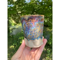 Blume Des Lebens Tasse Getöpfert Blume Des Lebens Tasse Getöpfert von KERAMIKBRAND