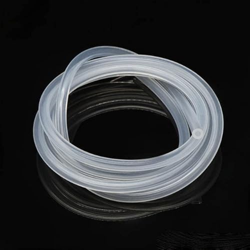 2/5 m Silikonschlauch ID 1 2 3 4 5 6 7 8 mm flexibler Gummischlauch Dicke 1 mm lebensmittelechtes weiches Milch-Bier-Getränk-Rohr Wasseranschluss, transparent, 2 Meter, ID 5 mm x 7 mm Außendurchmesser von KERAXL