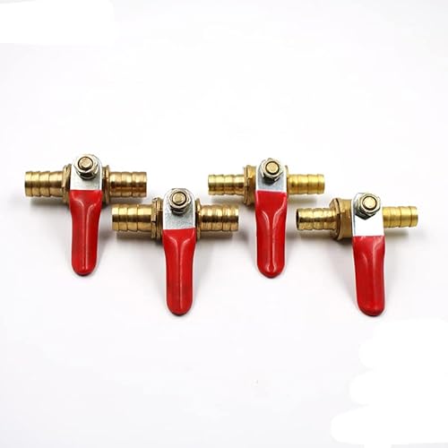 KERAXL 6mm-12mm Schlauchtülle Inline-Messing Wasser Öl Luft Gas Kraftstoffleitung Absperrkugelhahn Rohrverschraubungen Pneumatischer Anschluss Controller-Rohr 12mm von KERAXL