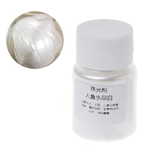 KERDEJAR Perlpigmente, Kunstharzfarbe Pulver Mica Perlpigmente Farbstoffe Kristall Schlamm Harz Schmuckherstellung 1# von KERDEJAR