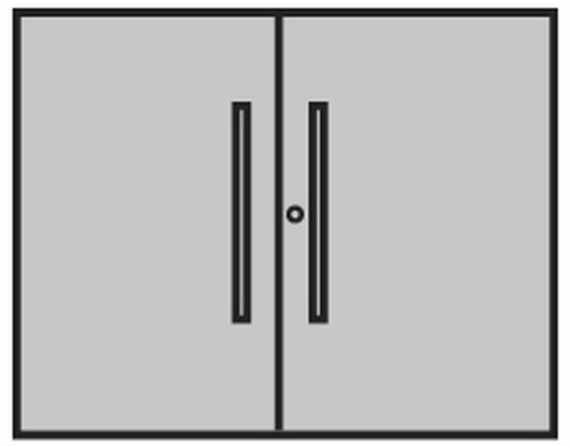 KERKMANN Aktenschrank Vorbautüren für Büro-Regal Dante Feldbreite 800mm 2 OH anthrazit von KERKMANN