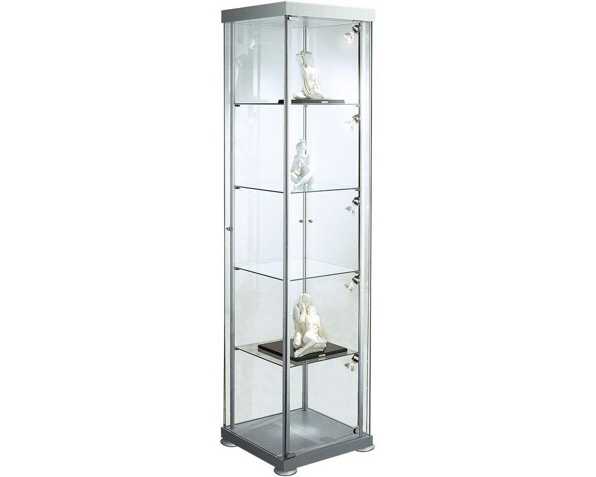 KERKMANN Glasvitrine expoline Vitrine aus ESG-Sicherheitsglas, quadrat, abschließbar, 42,5x180 cm von KERKMANN