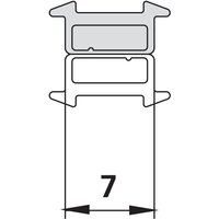 9505 1x Magnetleiste Typ a Länge: 2000 mm - Kermi von KERMI