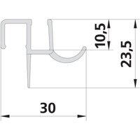 Kermi 5525 2x Dichtleiste 5500 08B Länge 985 mm von KERMI