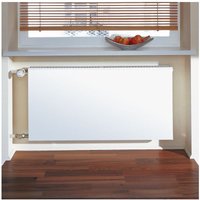 Kermi Plan-K therm-x2 Austausch Flachheizkörper glatt Typ 33 Weiß 559x157x1205mm 2508W bei 75/65/20 Grad C von KERMI