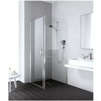 Kermi - liga Seitenwand twd 930 x 2000mm silber mattglanz esg klar von KERMI