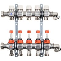 Kermi - x-net Verteiler 1' Komfort-3 für 3 Kreise, Baulänge 220 mm von KERMI