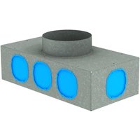 Kermi - x-well Verteiler/Sammler 8-fach, nw 125, für Luftkanal 72/92 von KERMI