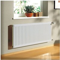 Profil-K therm-x2 Flachheizkörper Typ 12 Weiß 900x64x500mm mit Abdeckung 862W bei 75/65/20 Grad c - Kermi von KERMI