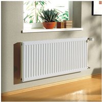 Profil-K therm-x2 Flachheizkörper Typ 22 Weiß 600x100x600mm mit Abdeckung 1000W bei 75/65/20 Grad c - Kermi von KERMI