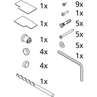 ZBIN019 Kleinteilset Stabilisierun Farbe: weiss - Kermi von KERMI