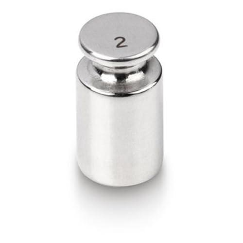 KERN Edelstahl Poliert Prüfgewicht Eco-Form, F1, Silber, 2g von KERN