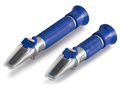 KERN Optics Analog Refraktometer, Anwendungsbereich Salz, Blau, 0-100% Salinität Skala, 1% Teilung, 0.001 sg Teilung von KERN
