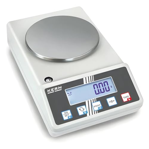 KERN Serie 572 Aluguss IoT-Line Präzisionswaage, 2400g Wägebereich, 0,01g Ablesbarkeit, 180mm x 310mm x 85mm von KERN