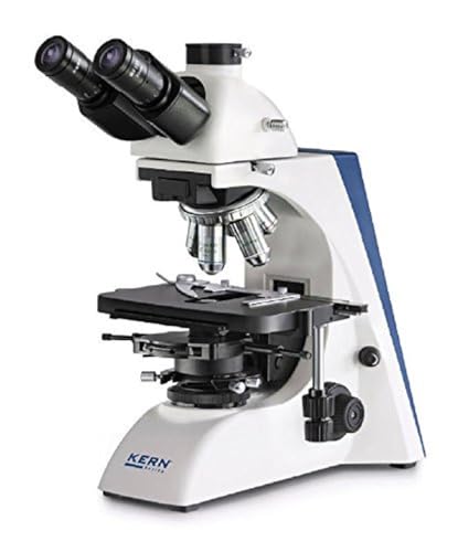 Phasenkontrastmikroskop [Kern OBN 158] Optisches Syst.: Infinity, Tubus: Trinokular, Okular: WF 10x Ø20 mm, Objektiv: 4x / PH 10x / PH 20x / PH 40x / PH 100x, Beleuchtung: 6V/20W Halogen (Durchlicht) von KERN