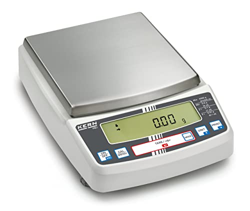 KERN Optics Präzisionswaage, 6200 g Wägekapazität, 0.01 g Ablesbarkeit von KERN