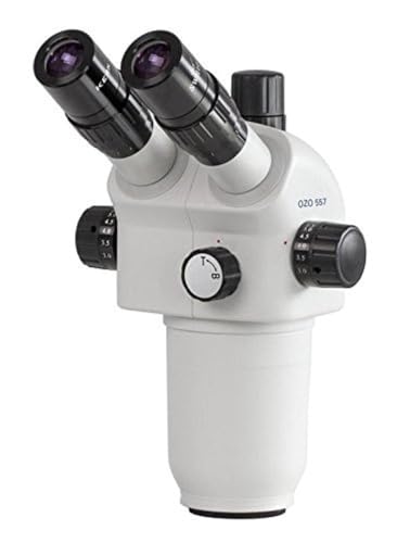 Stereomikroskop-Kopf [Kern OZO 557] für Mikroskopserie OZO-5, Tubus: Trinokular, Okular: HSWF 10x Ø23 mm, Objektiv: 0,8x - 7x von KERN