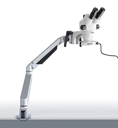 Stereomikroskop-Set [Kern OZM 982] Vordefiniert mit Universalständer und Beleuchtung für Ihren funktionalen Arbeitsplatz, Tubus: Binokular, Objektiv: 0,7x - 4,5x, Beleuchtung: 4,5W-LED-Ringlicht von KERN