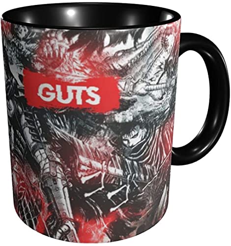 Berserk Guts Tasse mit Griff, bedruckte Reisetasse, Teetasse für Büro und Zuhause, lustige Neuheit, 325 ml Keramik-Kaffeetasse, Geschenk für Freund Berserk Guts Tasse mit Griff, bedruckte Reisetasse, Teetasse für Büro und Zuhause, lustige Neuheit, 325 ml Keramik-Kaffeetasse, Geschenk für Freund von KEROTA
