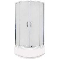 Malibu gl Duschwand + Aston Duschwanne / 80 x 80 cm - Kerra von KERRA