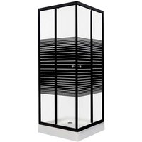 Pico black str Duschwand / 70 x 70 cm - Kerra Pico black str Duschwand / 70 x 70 cm - Kerra von KERRA