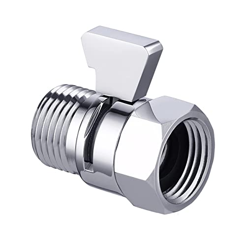 KES Duschkopf Absperrventil Eckventil Ventil Wasserstopper Dusche G1/2 Messing Poliert Chrom, K1140B3-CH KES Duschkopf Absperrventil Eckventil Ventil Wasserstopper Dusche G1/2 Messing Poliert Chrom, K1140B3-CH von KES