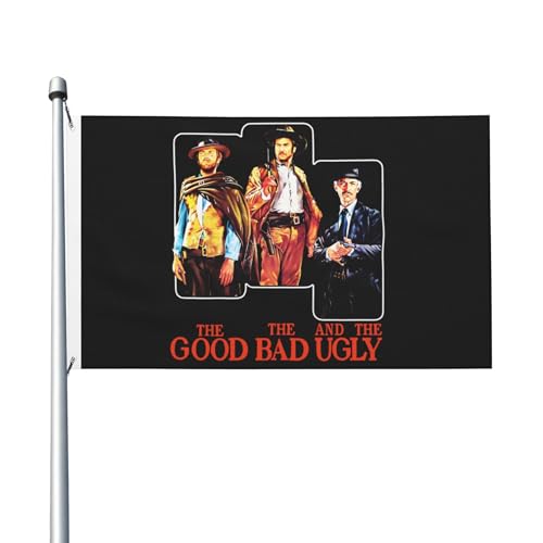 Eastwood-Flagge für drinnen und draußen, doppelseitig, Polyester-Banner mit Metallöse, 90 x 150 cm von KESATUOT