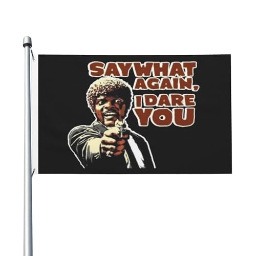Film-Flagge für drinnen und draußen, doppelseitig, Polyester-Banner mit Metallöse, 90 x 152 cm von KESATUOT