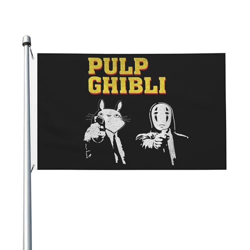Film-Flagge für drinnen und draußen, doppelseitig, Polyester-Banner mit Metallöse, 90 x 152 cm von KESATUOT