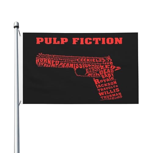 Film-Flagge für drinnen und draußen, doppelseitig, Polyester-Banner mit Metallöse, 90 x 152 cm von KESATUOT