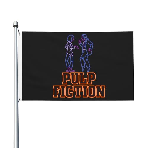Film-Flagge für drinnen und draußen, doppelseitig, Polyester-Banner mit Metallöse, 90 x 152 cm von KESATUOT