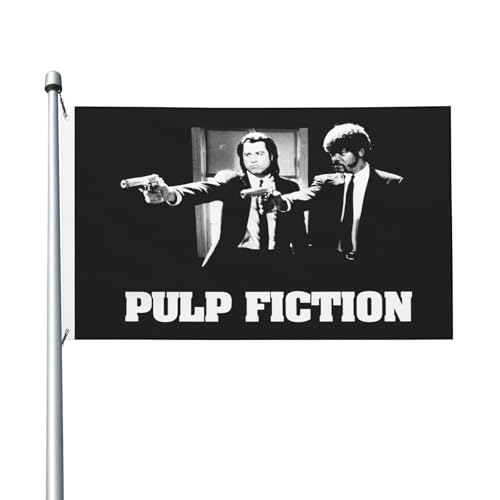 Film-Flagge für drinnen und draußen, doppelseitig, Polyester-Banner mit Metallöse, 90 x 152 cm von KESATUOT