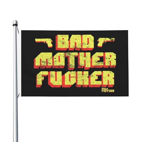 Film-Flagge für drinnen und draußen, doppelseitig, Polyester-Banner mit Metallöse, 90 x 152 cm von KESATUOT