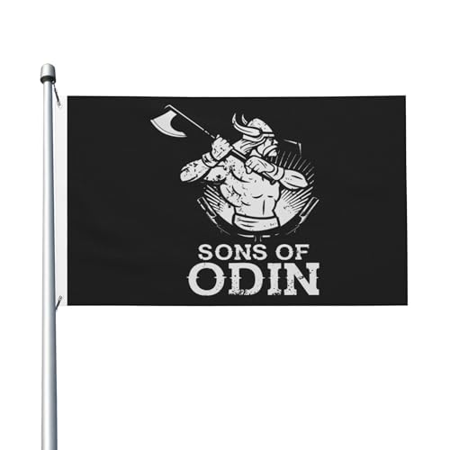 Flagge für drinnen und draußen, Anarchie, TV-Serie, Söhne, doppelseitig, Polyester-Banner mit Metallöse, 90 x 150 cm von KESATUOT