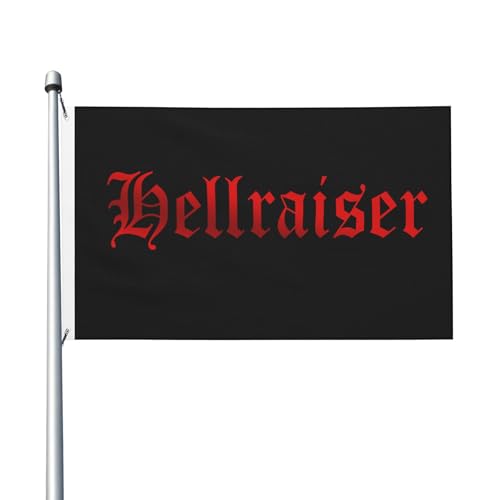 Flagge für drinnen und draußen, doppelseitig, Polyester-Banner mit Metallöse, 90 x 152 cm von KESATUOT