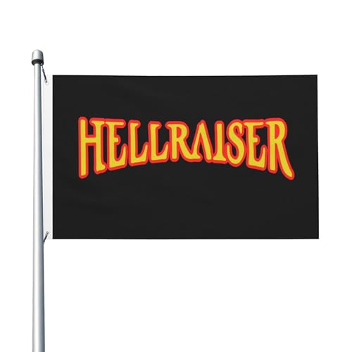 Flagge für drinnen und draußen, doppelseitig, Polyester-Banner mit Metallöse, 90 x 152 cm von KESATUOT