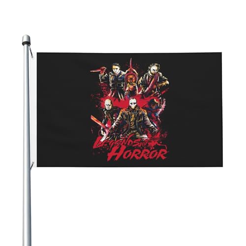 Flagge für drinnen und draußen, doppelseitig, Polyester-Banner mit Metallöse, 90 x 152 cm von KESATUOT