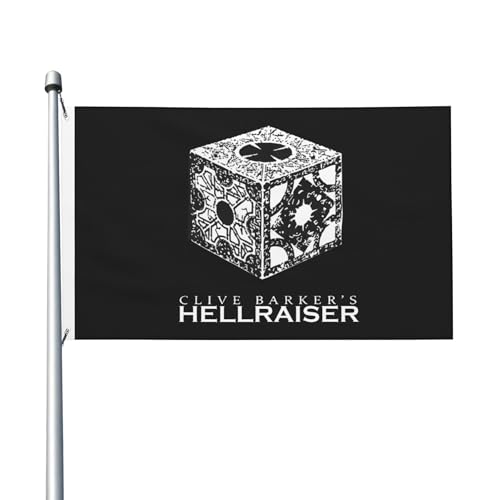 Flagge für drinnen und draußen, doppelseitig, Polyester-Banner mit Metallöse, 90 x 152 cm von KESATUOT